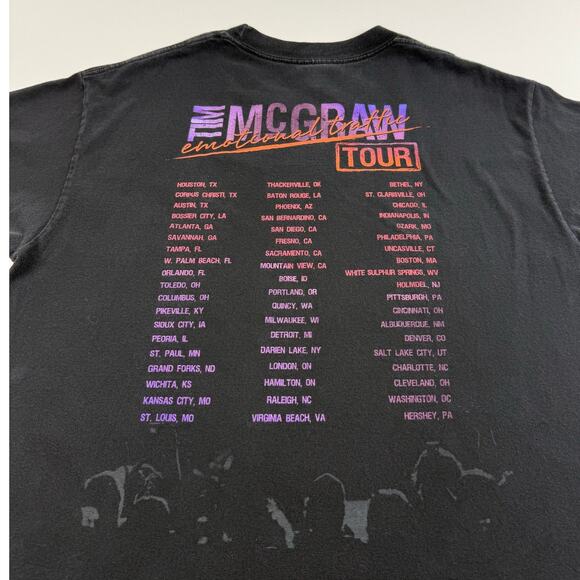 Tim Mcgraw Emotional Traffic 2011 Concert Tour Country Music Shirt Size Large - Picture 4 of 8